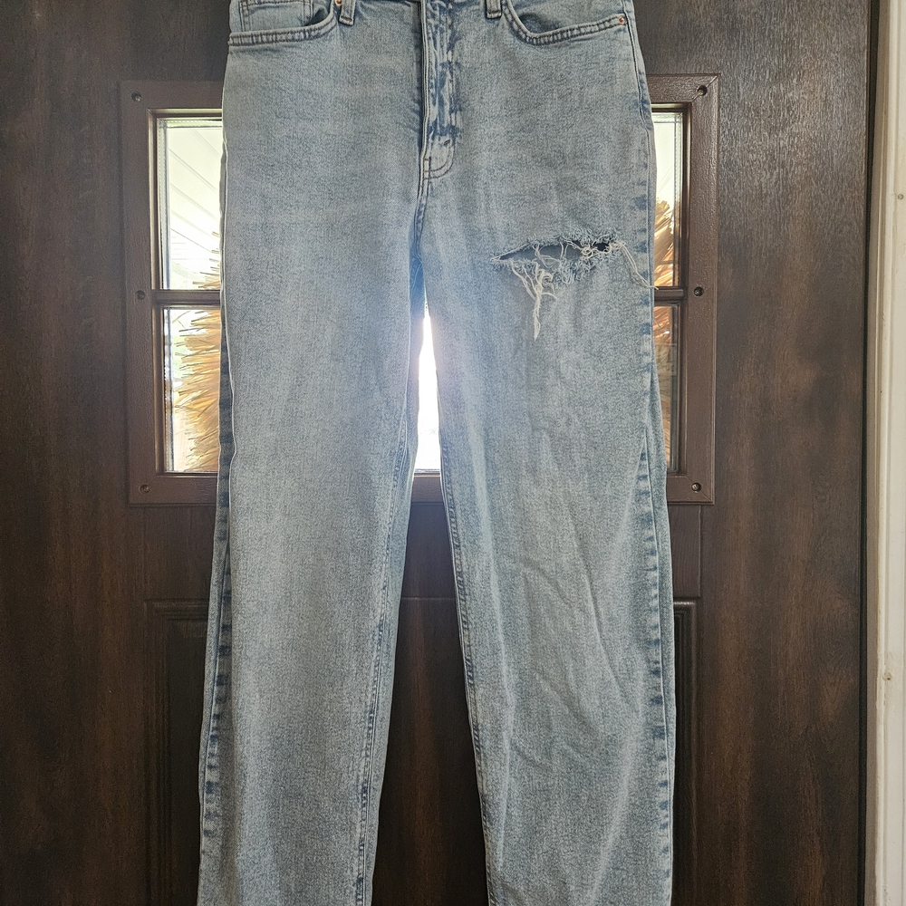 Wild Fable Distressed Light Denim Straight Jeans - Picture 7 of 7